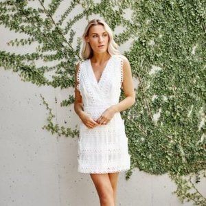 NWT Fab'rik Margy White Lace Mini Dress